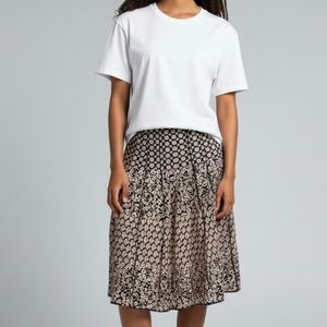 Elegant Black and White  Skirt 6803